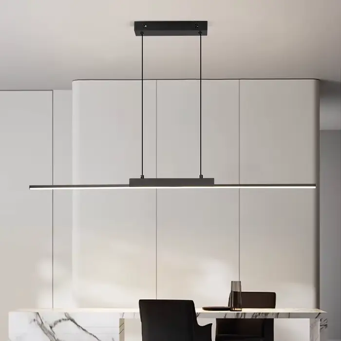 Suspension moderne Simple salle à manger lumière pour mur cuisine Long lustre salon suspension lampe
