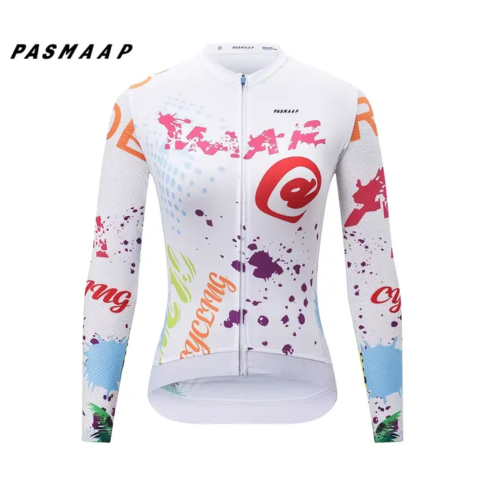 Maillot de cyclisme à manches longues anti-UV pour l'été, personnalisable avec logo d'équipe, séchag