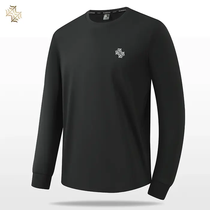 SBWL-T-shirt à manches longues pour hommes et femmes, T-shirt ample respirant, Course à pied en plei