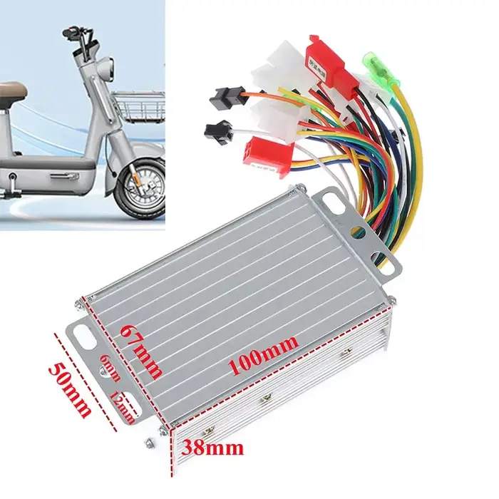 Contrôleur de moteur à courant continu sans balais 350W pour vélo électrique et scooter électrique 36V 48V amélioration performance et durée de vie batterie pour sportifs et professionnels