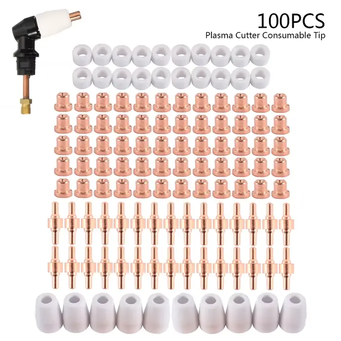 Kit d'électrodes et de buses de pointe de coupe plasma, accessoires consommables pour PT31 Toxic T 3