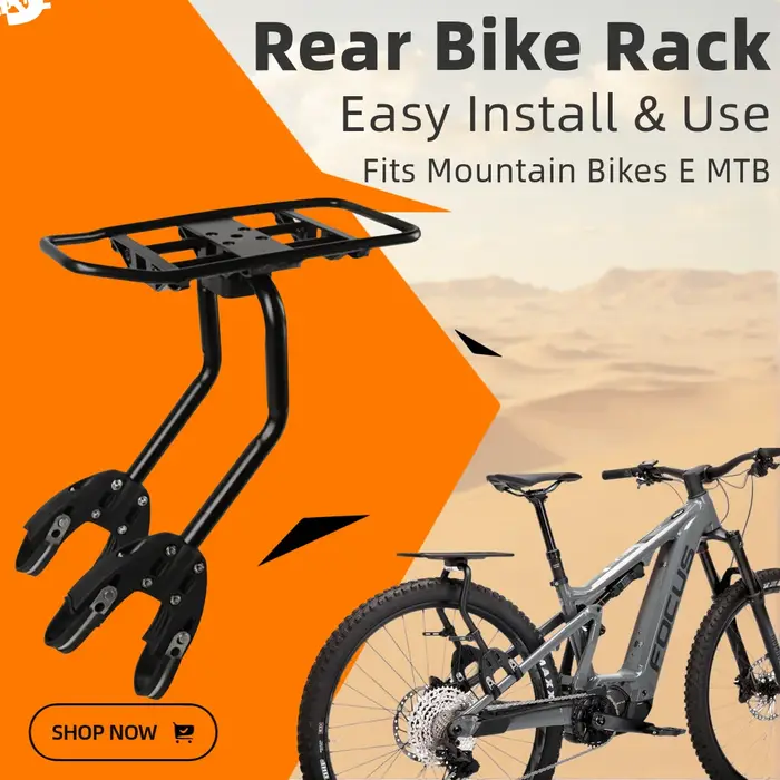 Porte-bagages arrière pour vélo compatible VTT VTT électriques installation facile transport sacs porte-bagages occasions spéciales randonnée ville