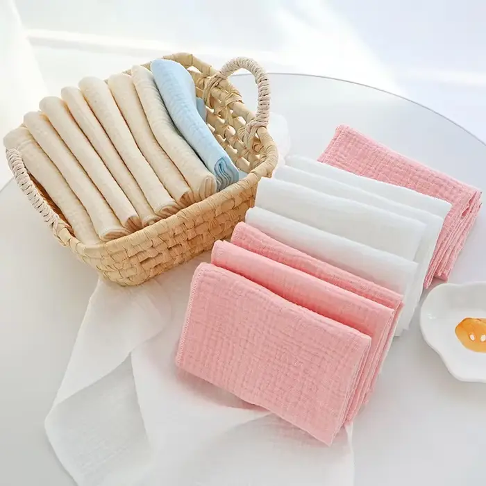 Couches pour bébé 100% coton, 10 pièce/paquet, housse en tissu lavable et réutilisable pour nouveau-