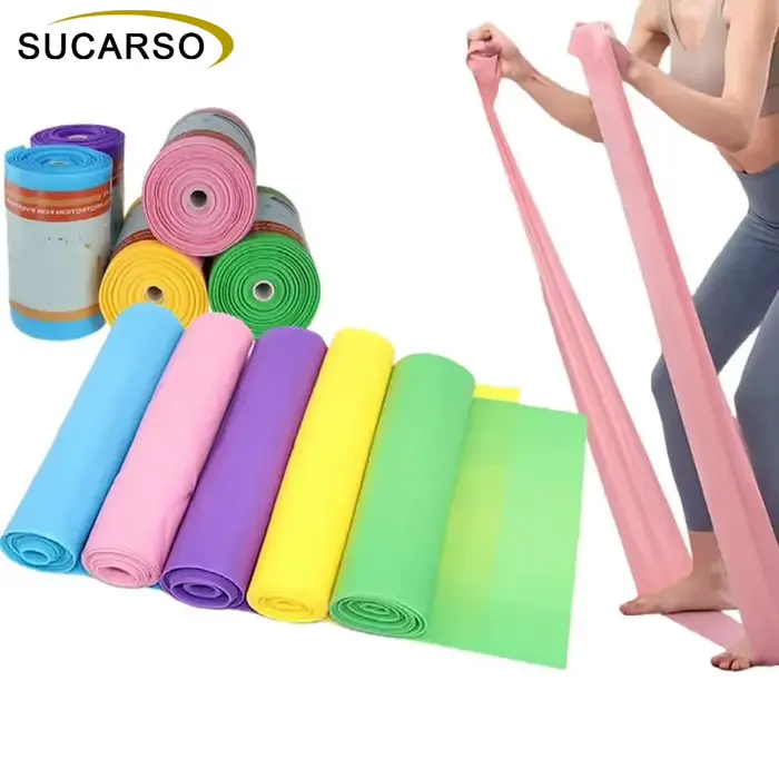 Bande Élastique de Sport à Résistance Multi-Niveaux Pour Yoga Musculation Rééducation Thérapie Exercices Occasions Spéciales