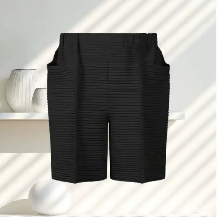 Miyake short plissé hommes 2025 printemps été nouveau short pliable décontracté personnalisé horizon