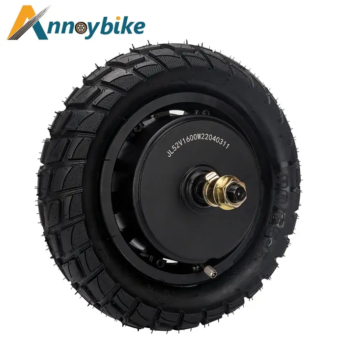Moteur de moyeu de trottinette électrique 10 pouces 52V/60V 1600W/3000W avec frein à disque pour conducteurs exigeants occasions spéciales