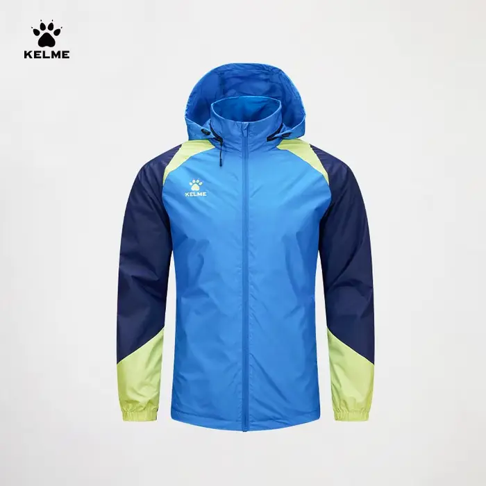 Veste coupe-vent KELME pour homme, veste de course, veste de sport pour entraînement de football, co