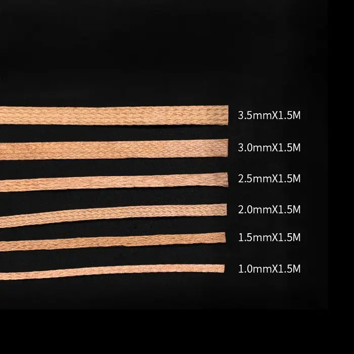 Mèche de dissolvant de soudure, tresse à dessouder, largeur 1.5M 1 1.5 2 2.5 3 3.5 4mm, fil de plomb