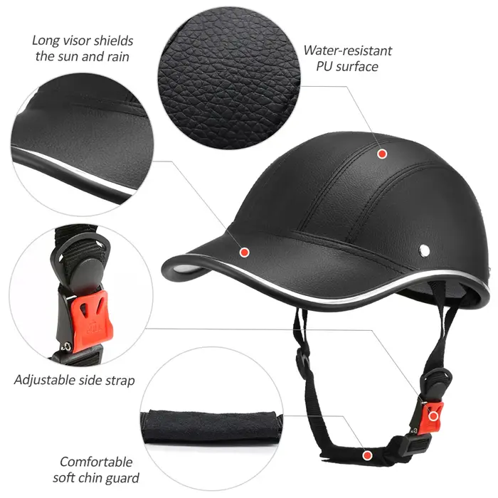 Casque de Sécurité pour Vélo et Moto Hommes Femmes Design Élégant Adapté à de Nombreuses Activités de Plein Air