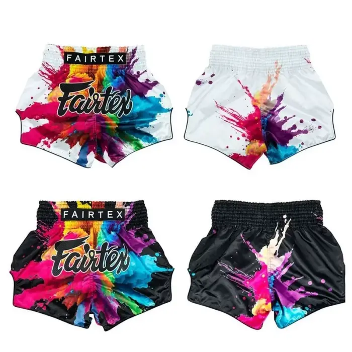 Authentiques shorts thaïlandais Fairtex-Kickboxing pour hommes et femmes adultes – Shorts d'entraîne