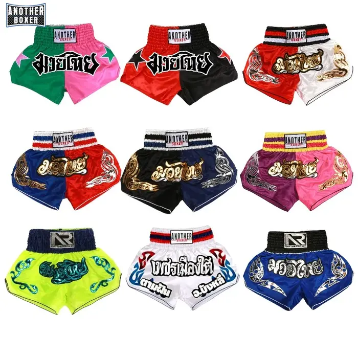 Short de boxe kickboxing Muay Thai pour hommes et femmes - Vêtements d'arts martiaux