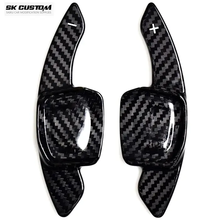 SK personnalisé pour Volkswagen Golf 8 MK8 GTI R ligne voiture en Fiber de carbone volant palette ma