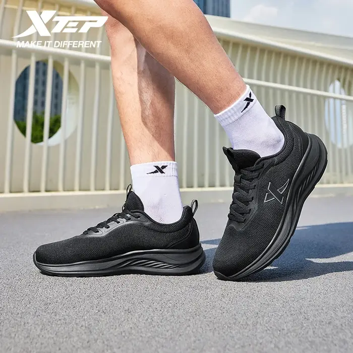 Xtep chaussures de course pour hommes 2025 été respirant maille chaussures à semelles souples absorb