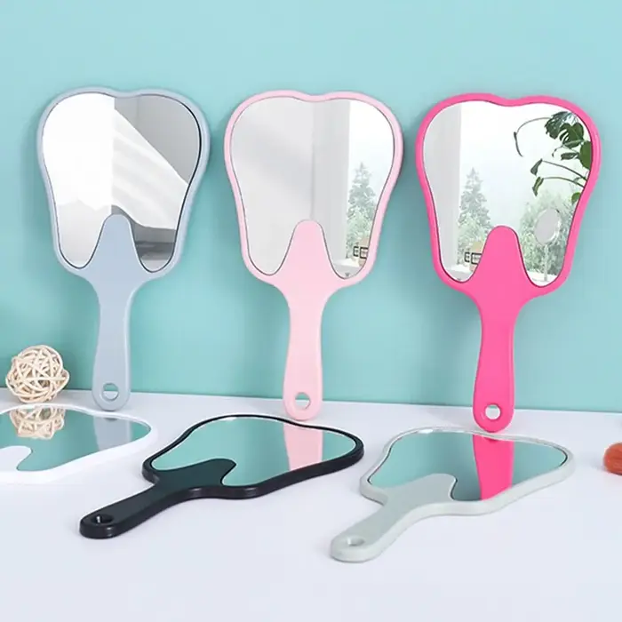 Miroir Dentaire en Forme de Dent, Accessoire de Maquillage Mignon, Durable, Haute Définition, Cadeau