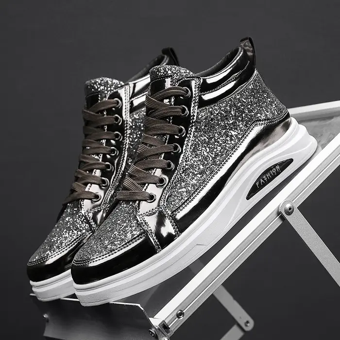Chaussures en cuir décontractées pour hommes, version coréenne, petites chaussures plates blanches, 