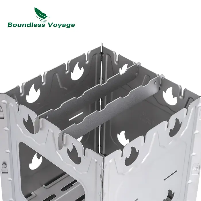 Boundless Voyage-Poêle à bois en titane, Brûleur pliant de camping, Boîte à douille extérieure, Boît