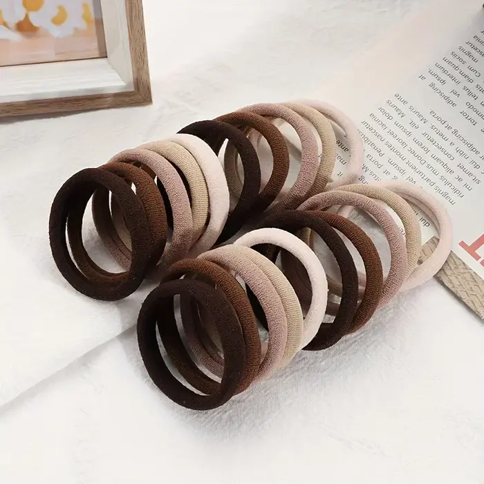 Artificiel astiques à cheveux souples pour petites filles, bandes de cheveux, ensemble d'accessoires