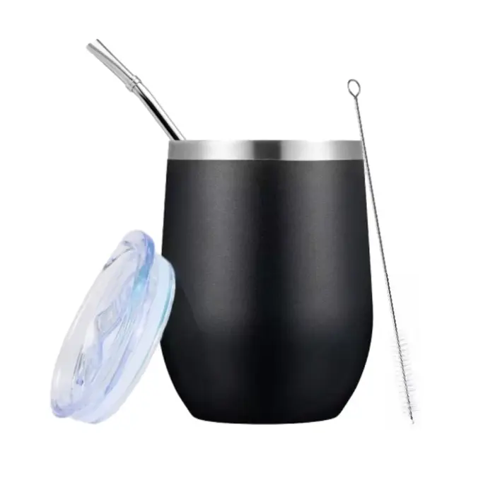 Ensemble de gourde Yerba Mate, tasse à thé et Bombilla à Double paroi en acier inoxydable, comprend 