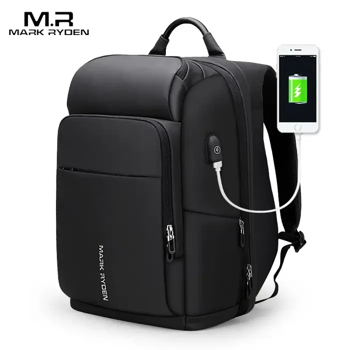 Mark Ryden 17 pouces pochette d'ordinateur hommes sac à dos multifonction USB charge grande capacité étanche sacs de voy
