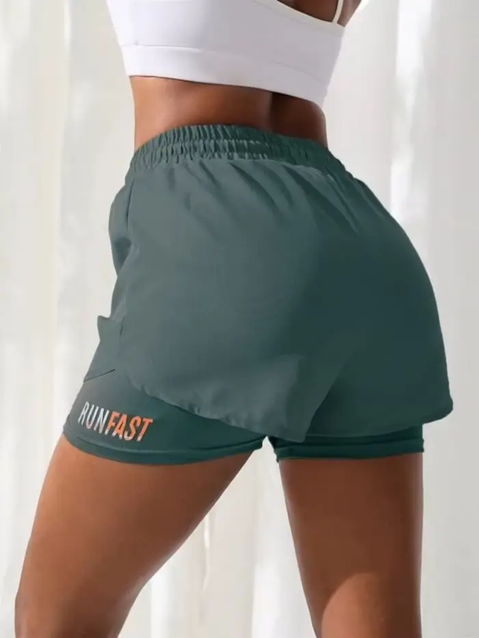 Short de yoga taille haute pour femmes - avec contrôle de proximité pour le running et le fitness