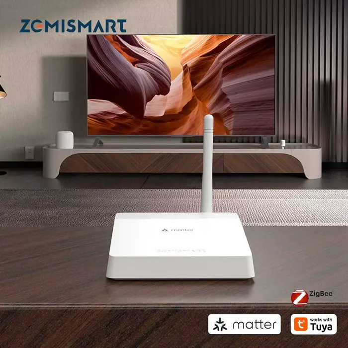 Matter Zigbee – Hub filaire avec antenne, Signal réseau puissant, passerelle de pont pour maison int