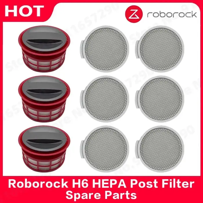 Roborock H6 HEPA Post filtre pièces de rechange aspirateur à main sans fil remplacement balayeuse sa