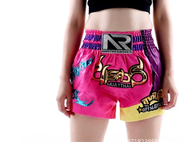 Shorts de Muay Thai pour hommes et femmes, pour la boxe, le kickboxing, le grappling, l'entraînement