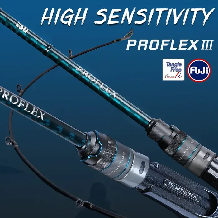 Canne à pêche professionnelle TSURINOYA PROFLEX Ⅲ 1.95 2.01 2.10m 2.21m, action rapide, puissance ML