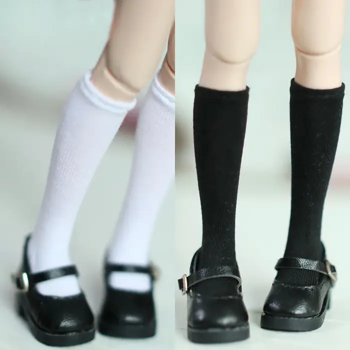 Une paire de chaussettes de poupée Blyth, chaussettes longues de couleur Pure pour Blythe Licca Azon