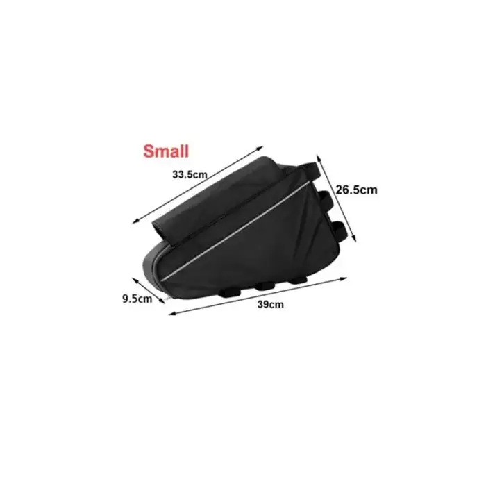 Sac à batterie pour vélo électrique, 36V, 48V, 60V, 72V, sacs triangulaires pour boîte de vélo noire