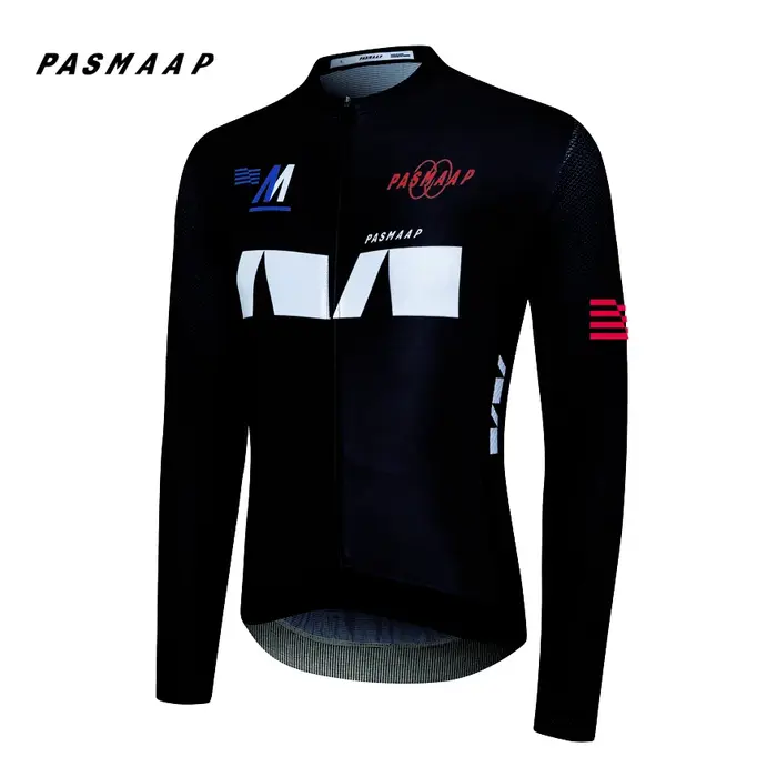 PASMAAP-maillot de cyclisme pour hommes, manches longues, équipe professionnelle, vtt, vêtements de 