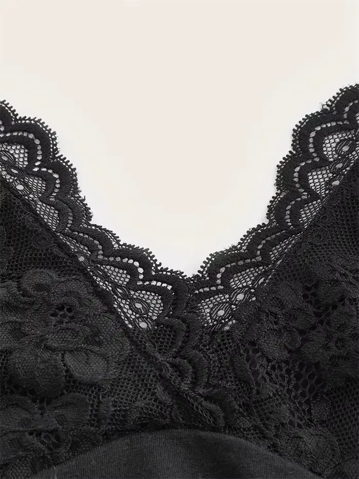 Goth Grunge Punk noir dentelle Patchwork haut à licou femmes été solide froncé dos nu sans manches d