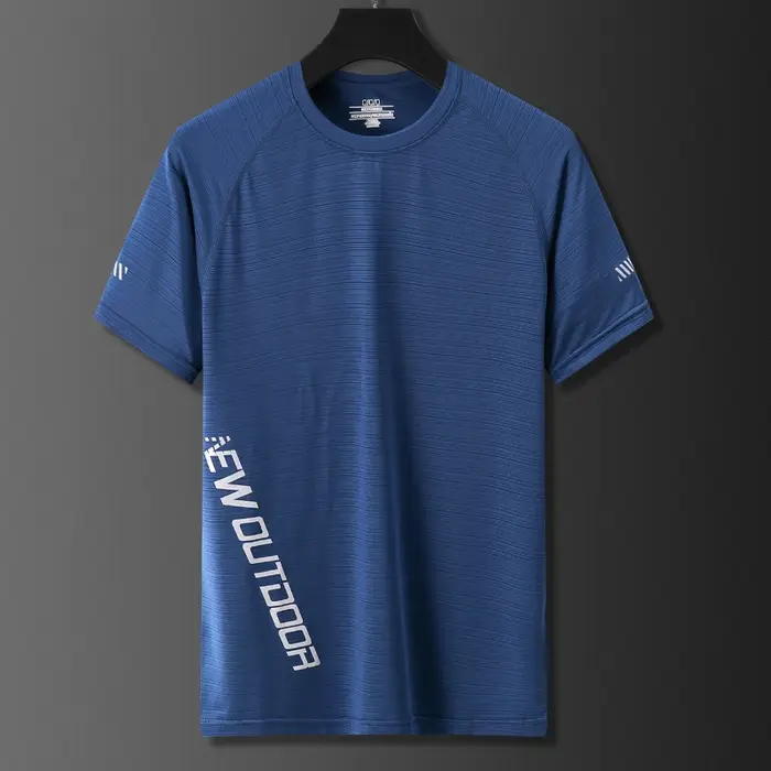 T-shirt de Sport à manches courtes pour hommes, séchage rapide, respirant, pour Jogging, Fitness