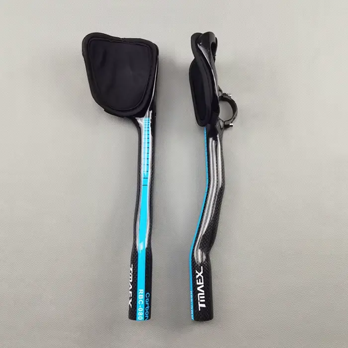 TMAEX-Guidon de vélo de triathlon, barres aérodynamiques en carbone, guidon de repos, barre de repos