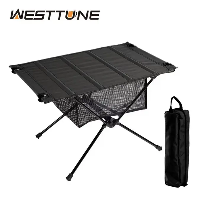 WESTTUNE-Table pliante de camping légère, table enroulable Oxford 1680D, tables de tourisme portable