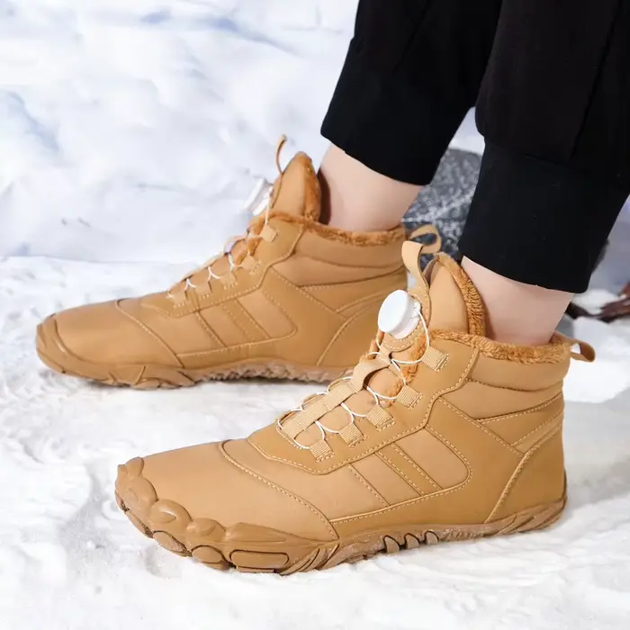 Bottes d'hiver parent-enfant antidérapantes - Chaussures fourrées chaudes pour garçons et filles en plein air