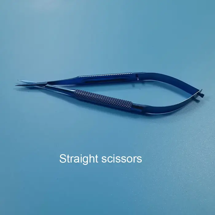 Ensemble d'instruments en alliage d'itanium de 12 cm, pince, porte-aiguille, ciseaux, instruments op