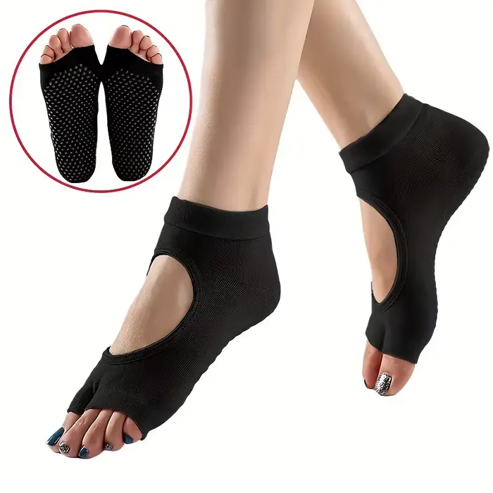 Chaussettes de Yoga antidérapantes pour femmes - Qualité supérieure pour Pilates et danse professionnelle