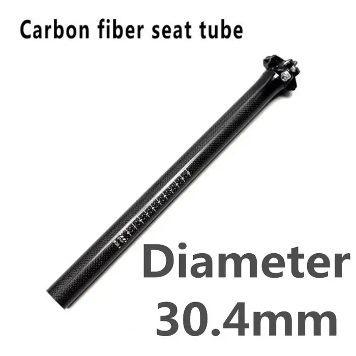 Tige de selle de vélo de montagne en Fiber de carbone, Tube de selle de vélo de route, pièces de cyc