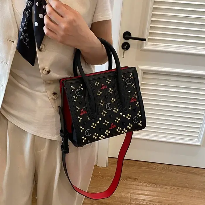 Sac fourre-tout tendance ajouré, grande capacité, sac à bandoulière polyvalent pour le quotidien et 