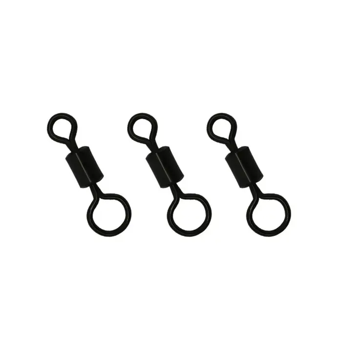 3000 pièces d'accessoires de pêche à la carpe, émerillons extensibles 4 #   Émerillon pivotant noir 
