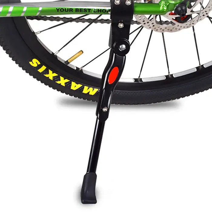 Béquille réglable en aluminium pour VTT et vélo de route support de stationnement latérale arrière adaptée aux pneus de 24 26 27 5 29 700C sécurité et praticité pour cyclistes