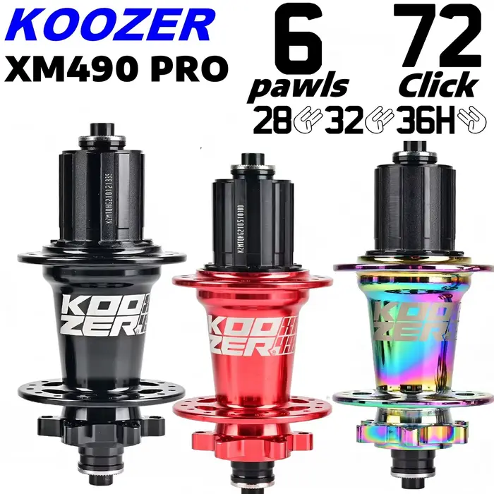 Koozer XM490PRO HG moyeu de vélo vtt 8 9 10 11 12S 28H 32H 36 trous CRMO axe en acier 100 135 QR 142