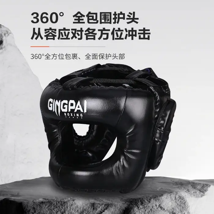 Protection de la tête fermée, pont nasal, casque de combat de boxe, protecteur d'entraînement entièr