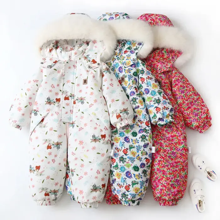 Barboteuse à capuche pour enfants, combinaison de neige légère imprimée Camouflage à 30 degrés, comb