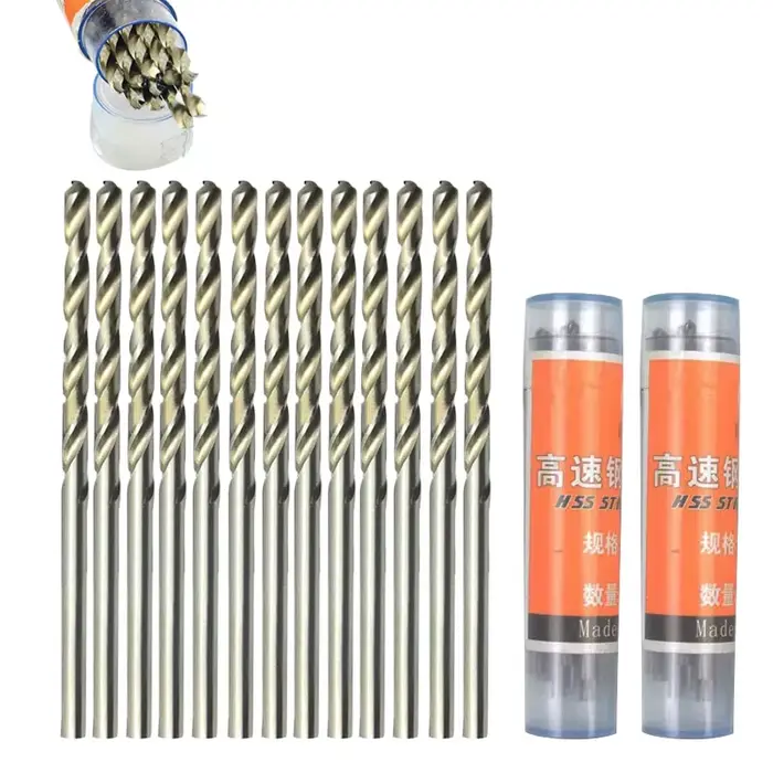 Forets hélicoïdaux HSS 10 pièces/boîte 0.5-3.2mm, Micro tige droite, foret électrique manuel en acie