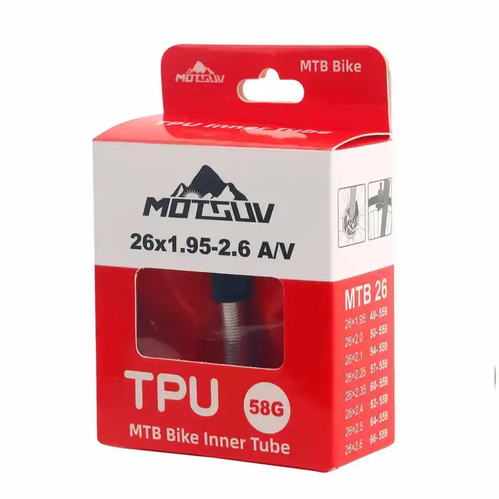 Chambre à air de vélo de montagne ultra-légère 26 27 5 29 pouces anti-crevaison tpu valve métallique portable élégante pour randonnée montagne occasions spéciales