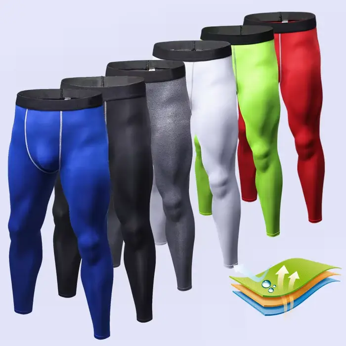 Pantalons d'entraînement serrés pour hommes PRO Sports Fitness pantalons de course pantalons à sécha