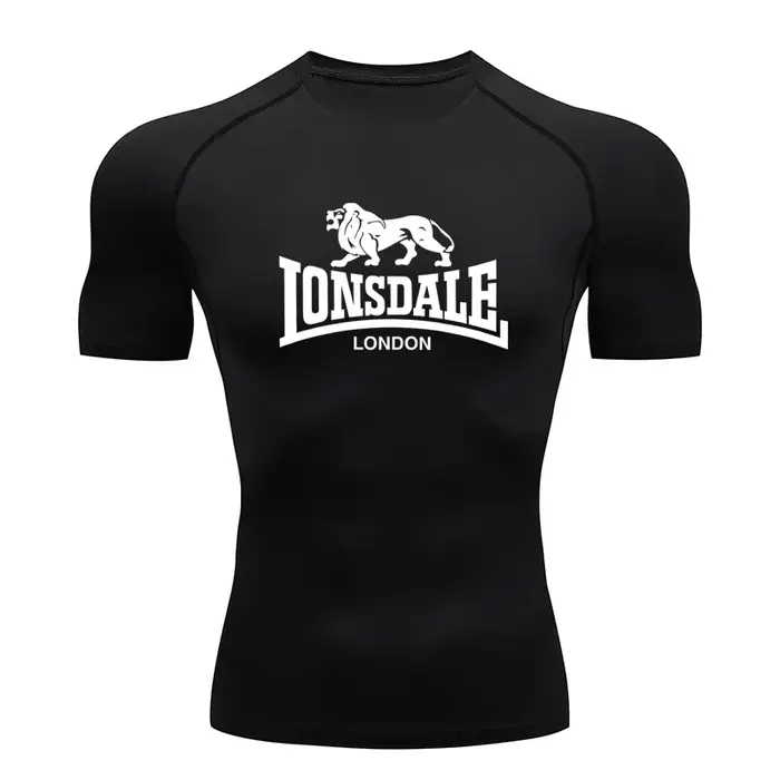 Nouveau T-shirt de compression pour hommes, fitness, gym, sport, course à pied, Rashgard, hauts, tee