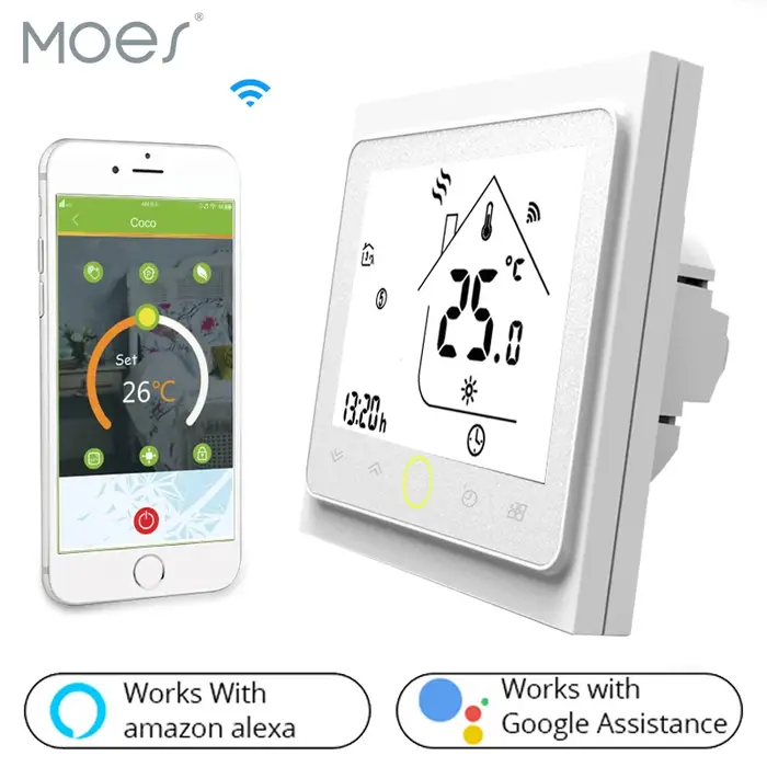 Thermostat intelligent WiFi, régulateur de température pour eau/chauffage électrique au sol, chaudiè